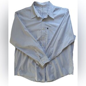 Brooks Brothers Mens XXL Slim Blue White Check 100% Cotton Dress Shirt Non Iron